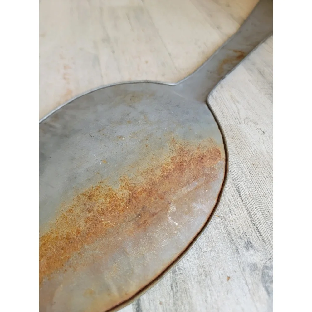 Large primitive metal spoon display unique farm house home decor figure